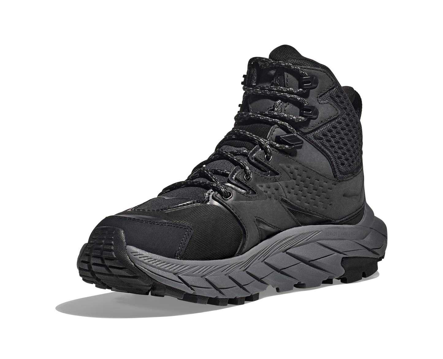Anacapa W GTX mid, svart vattentät sko perfekt för vandring i alla underlag och väder. Hos Hoka specialisterna i Sverige.
