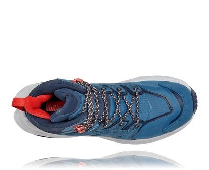 Anacapa W GTX mid, blå vattentät sko perfekt för vandring i alla underlag och väder. Hos Hoka specialisterna i Sverige.