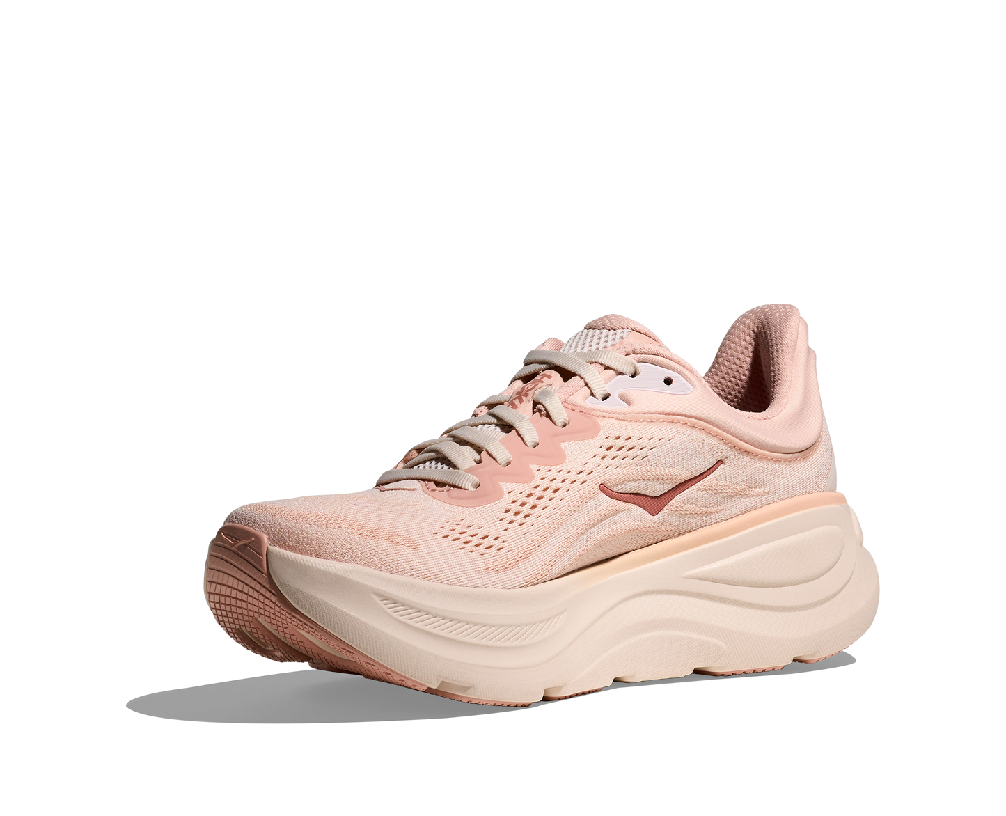 Hoka W Bondi 9, dämpad damsko. Perfekt för en mjuk och skonsam löpning. Även en super bra arbetssko som avlastar kroppen under hela dagen. Här i härliga rosa och beigea nyanser. Köp hos dina Hoka specialister i Sverige idag!