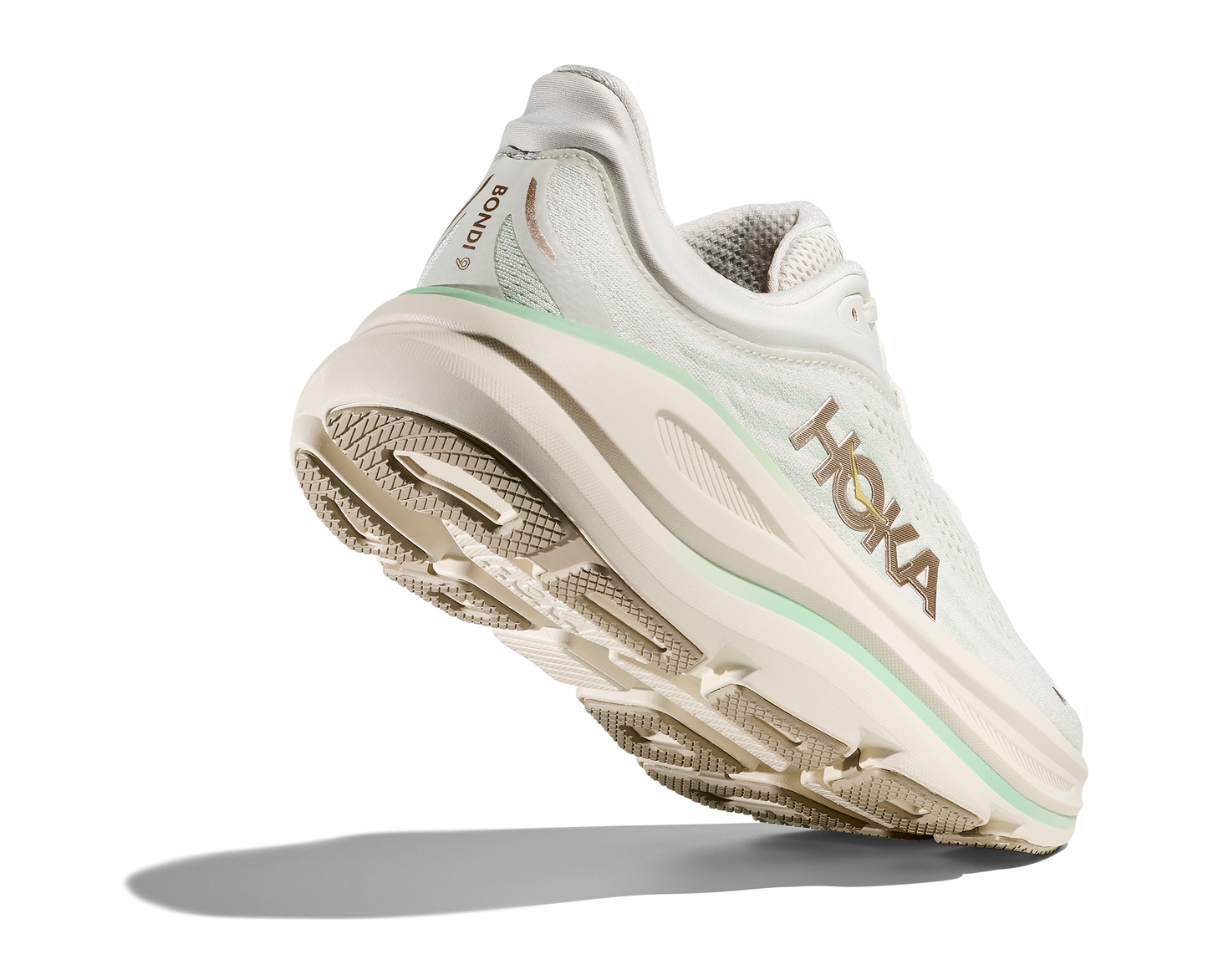 Hoka W Bondi 9, dämpad damsko. Perfekt för en mjuk och skonsam löpning. Även en super bra arbetssko som avlastar kroppen under hela dagen. Här i grön, beige, gråa nyanser. Köp hos dina Hoka specialister i Sverige idag!