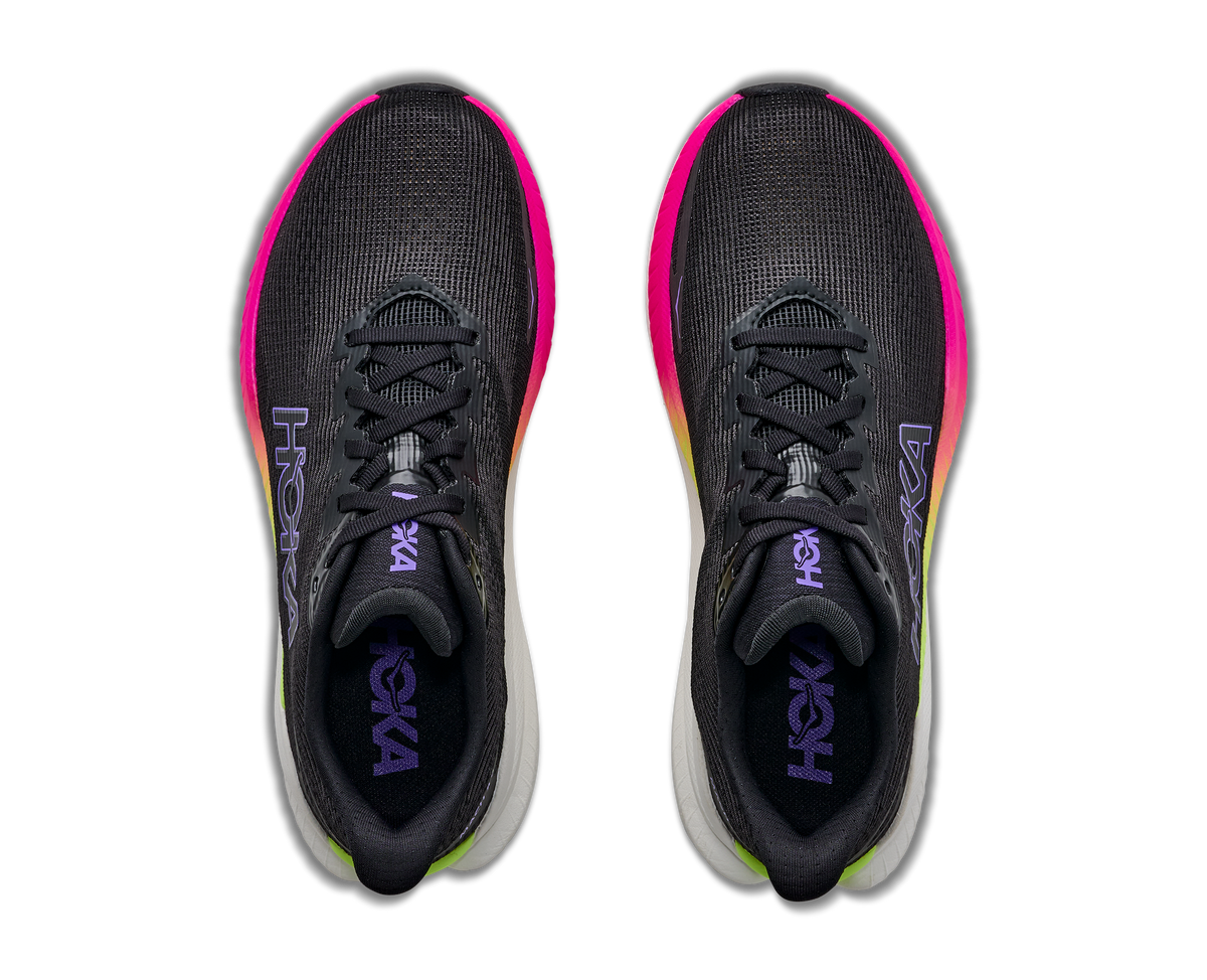 Hoka W Mach X 3 Black / Neon Nebula