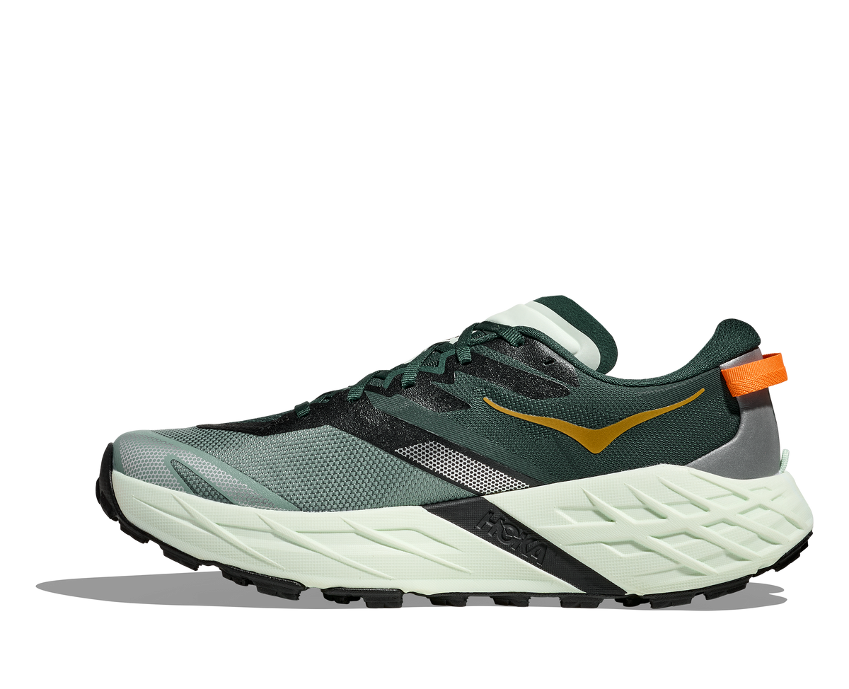 Hoka Speedgoat 7 Wide herr i Bay Leaf/Sea Glass, sidovy från insidan