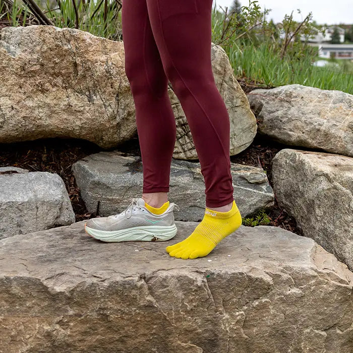 Injinji Run Lightweight No-show Lemon Women