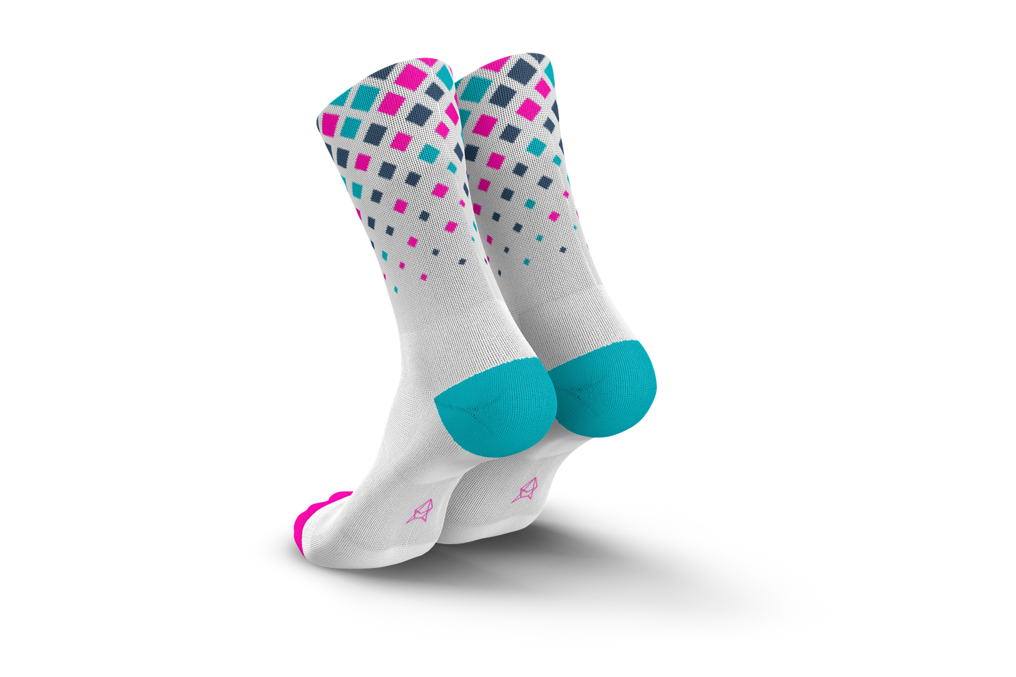 Incylence Running Crystals White Pink Cyan