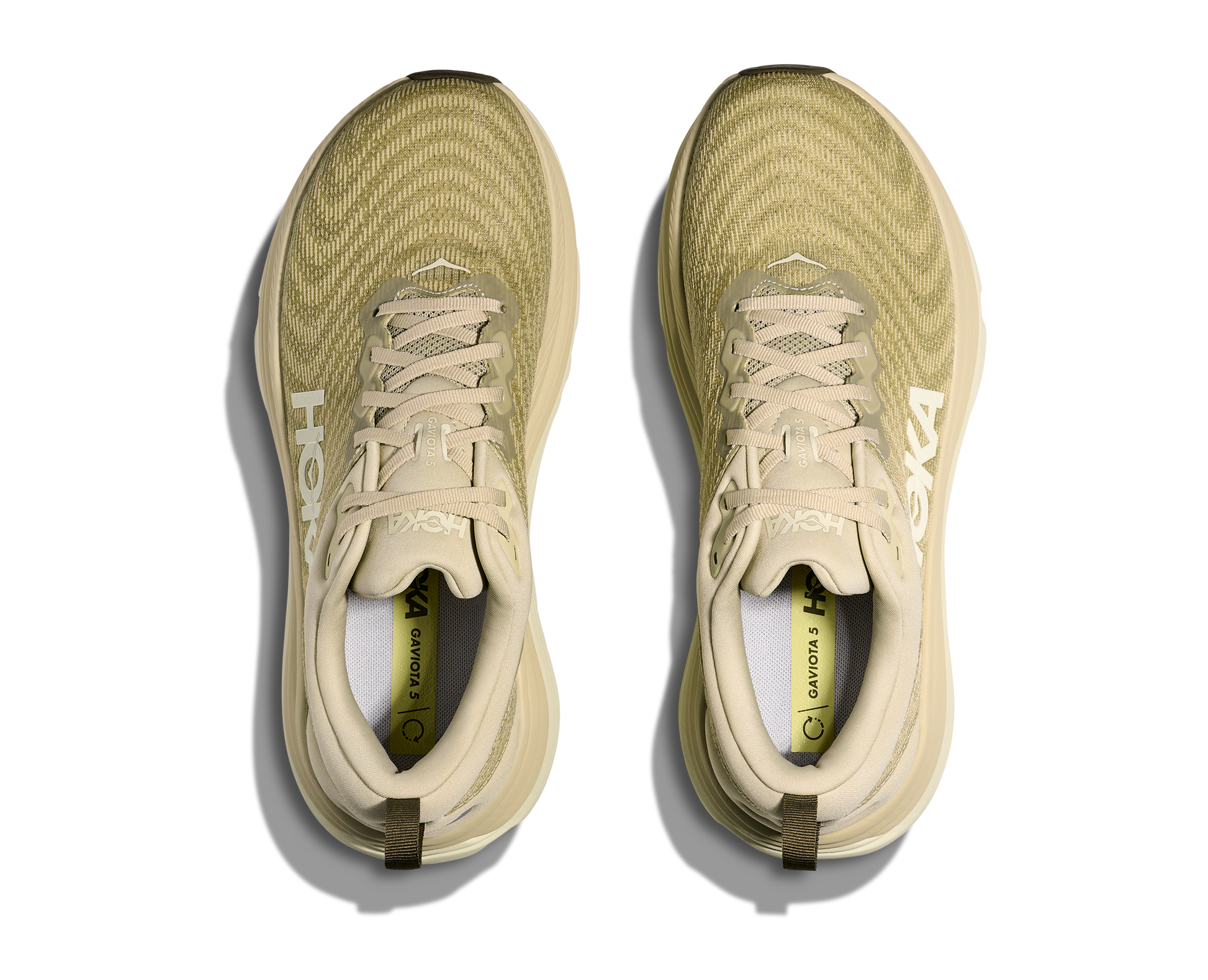 Hoka Gaviota 5 M, skomodell till herr. Denna modell är rymlig i passformen jämfört med andra Hoka skor. Här har ni Hokas stabilaste sko med pronationsstöd. Här går färgen i gröna och beiga toner. Perfekt för löpningen eller arbetspasset där du behöver mycket dämpning. 