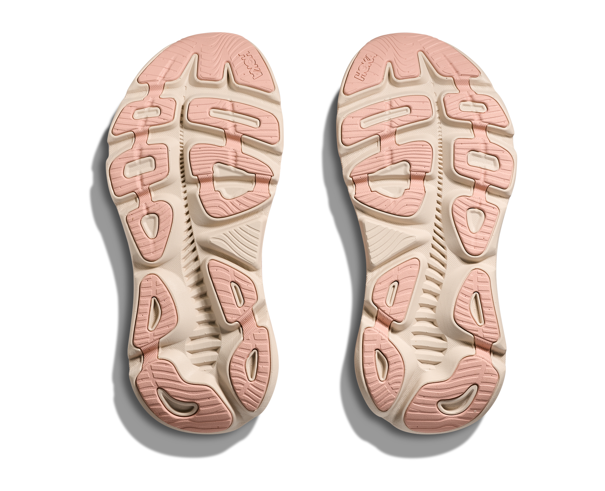 Hoka Gaviota 5 W, skomodell till dam. Denna modell är rymlig i passformen jämfört med andra Hoka skor. Här har ni Hokas stabilaste sko med pronationsstöd. Här går färgen i rosa och beiga nyanser. Perfekt för löpningen eller arbetspasset där du behöver mycket dämpning. 