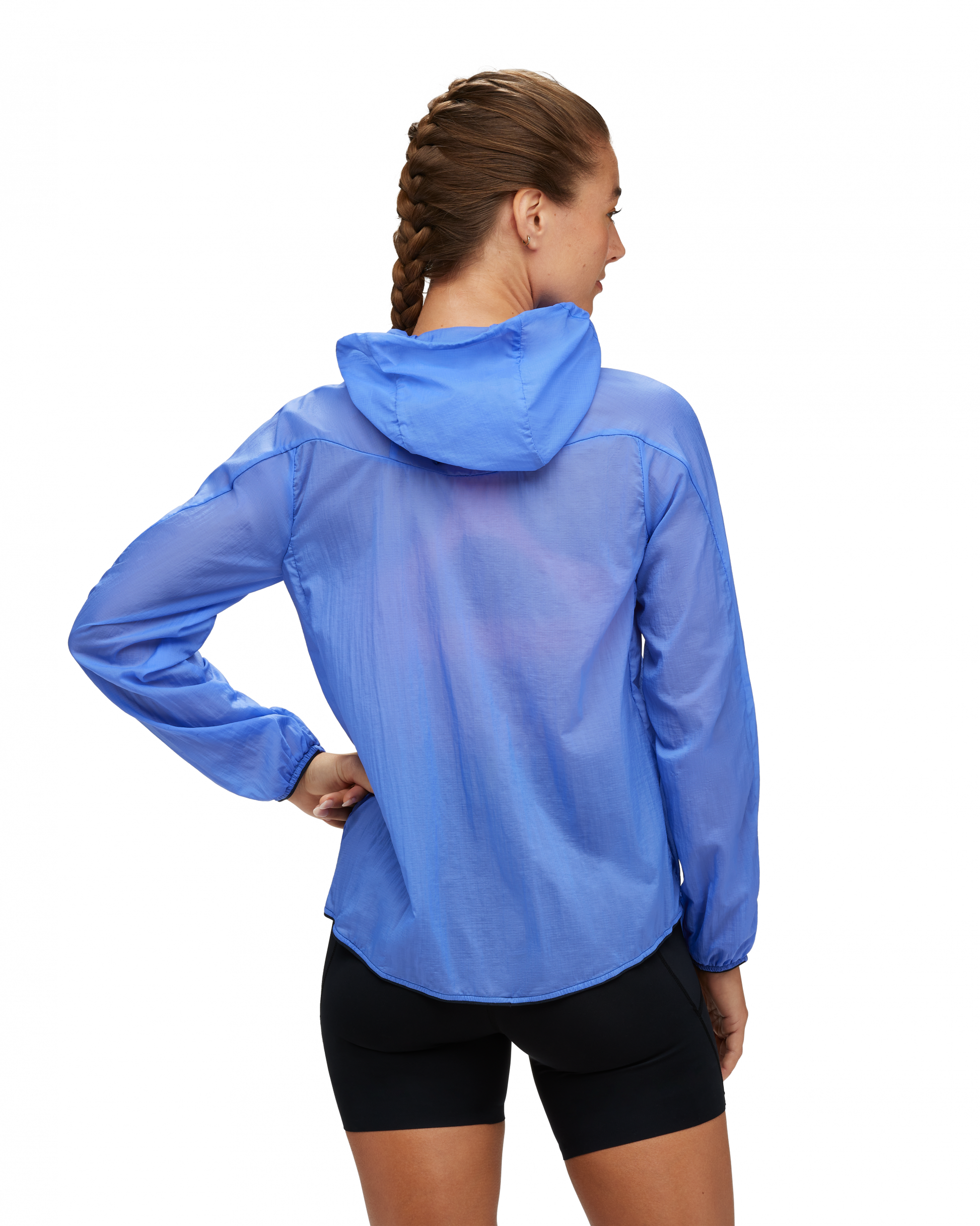 Hoka W Skyflow jacket i violett , ultralätt löparjacka som inte prasslar.  Hos Hoka specialisterna i Sverige.