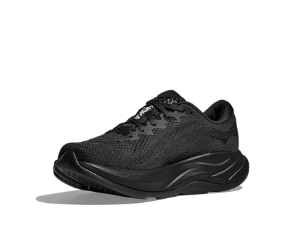 Hoka M Rincon 4 Wide - En fjäderlätt sko med fantastisk dämpning men det slutar inte där. Denna sko är även otroligt responsiv. Svart färg på denna sko. 