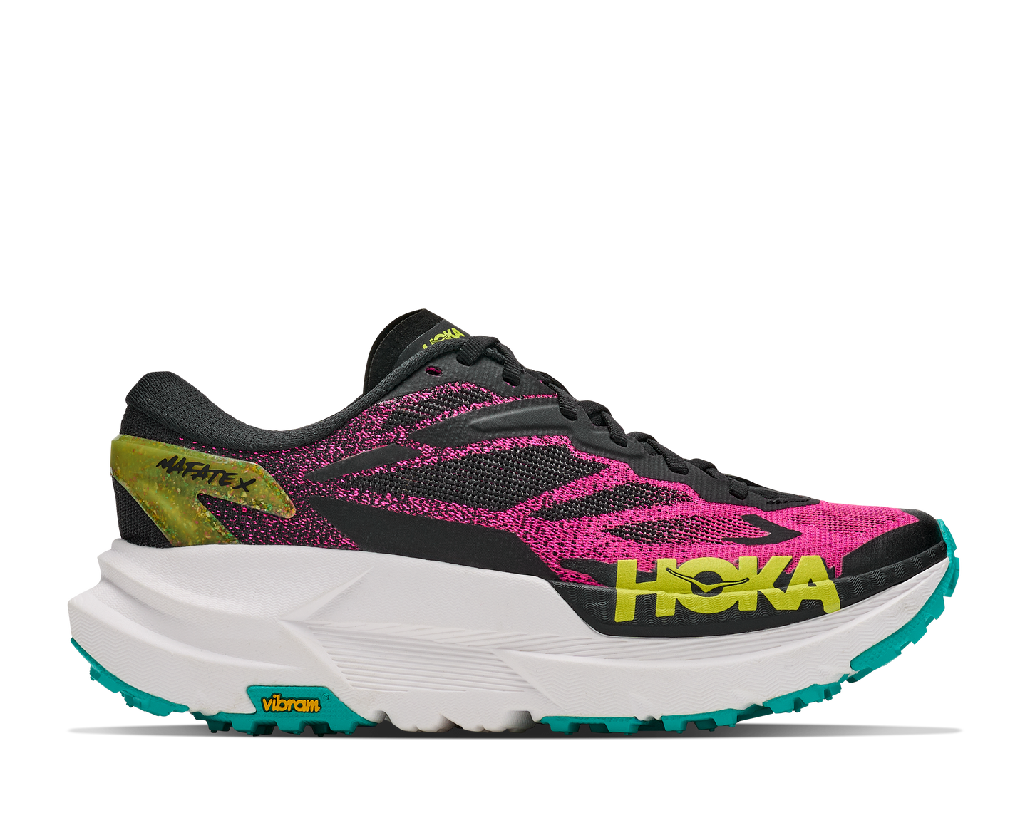 Hoka W Hoka Mafate X Black / Neon Dragonfruit