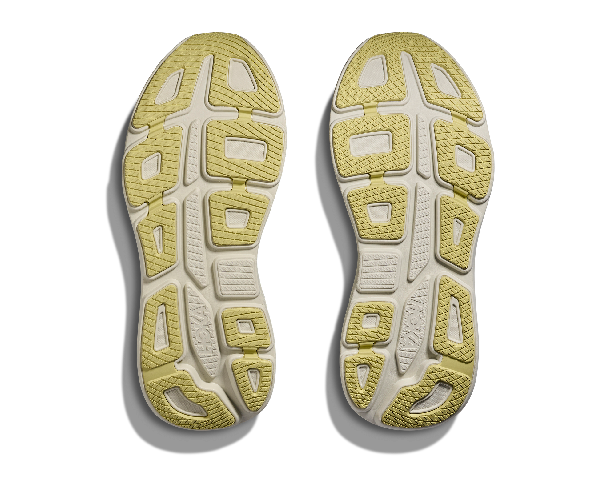 Hoka M Bondi 9, dämpad herrsko. Perfekt för en mjuk och skonsam löpning. Även en super bra arbetssko som avlastar kroppen under hela dagen.  Här i grön nyans med beige sula och gula detaljer.  Köp hos dina Hoka specialister i Sverige idag!