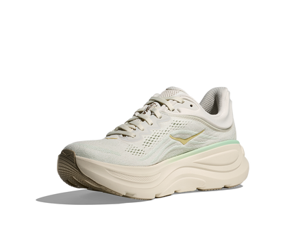 Hoka W Bondi 9, dämpad damsko. Perfekt för en mjuk och skonsam löpning. Även en super bra arbetssko som avlastar kroppen under hela dagen.  Här i grön, beige, gråa nyanser.  Köp hos dina Hoka specialister i Sverige idag!
