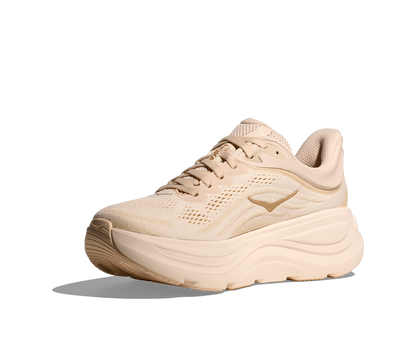 Hoka W Bondi 9, dämpad damsko. Perfekt för en mjuk och skonsam löpning. Även en super bra arbetssko som avlastar kroppen under hela dagen. Här i beige nyans. Köp hos dina Hoka specialister i Sverige idag!