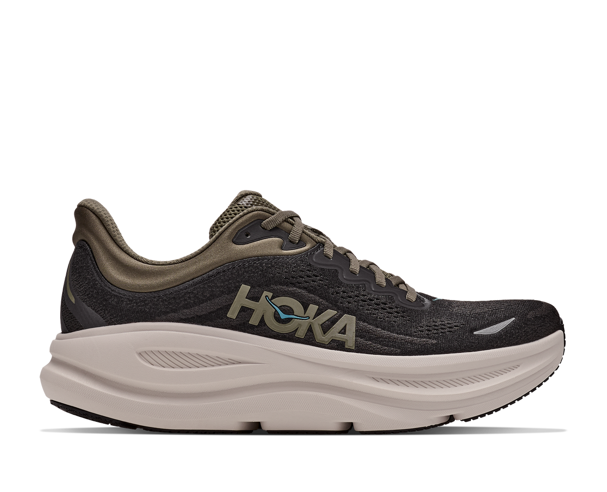 Hoka M Bondi 9 Black / River Rock Grey