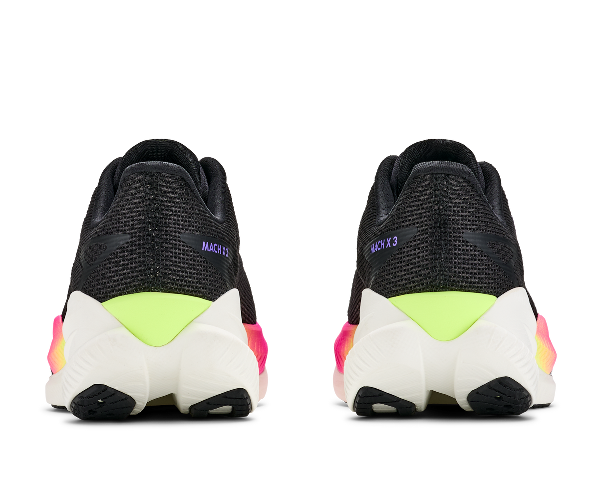 Hoka W Mach X 3 Black / Neon Nebula