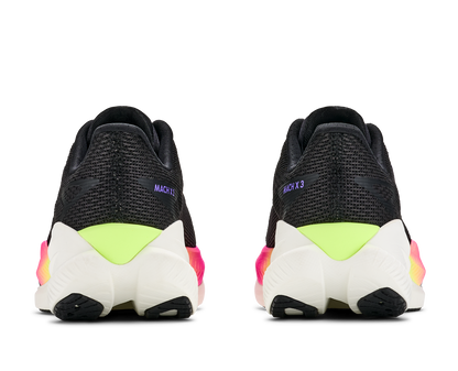 Hoka W Mach X 3 Black / Neon Nebula