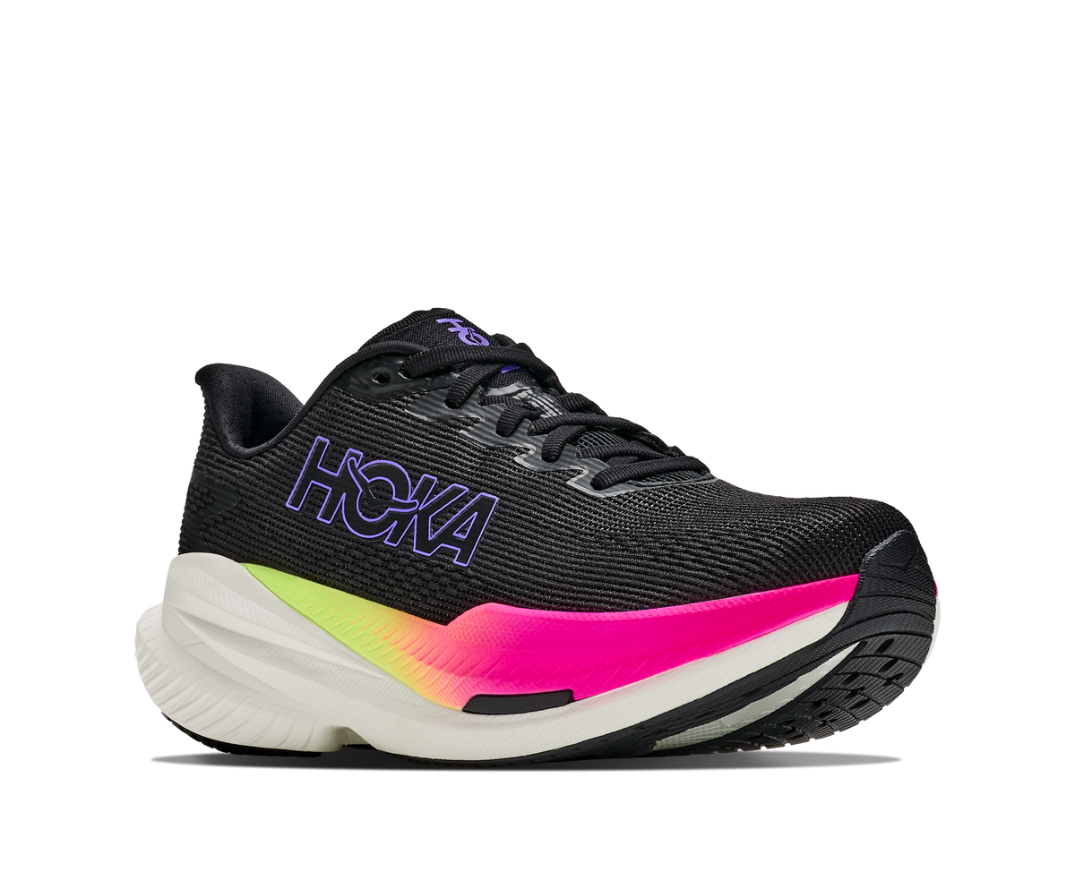Hoka W Mach X 3 Black / Neon Nebula