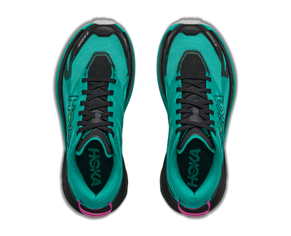 Hoka W Mafate 5 Black / Electric Aqua