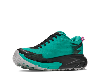 Hoka W Mafate 5 Black / Electric Aqua