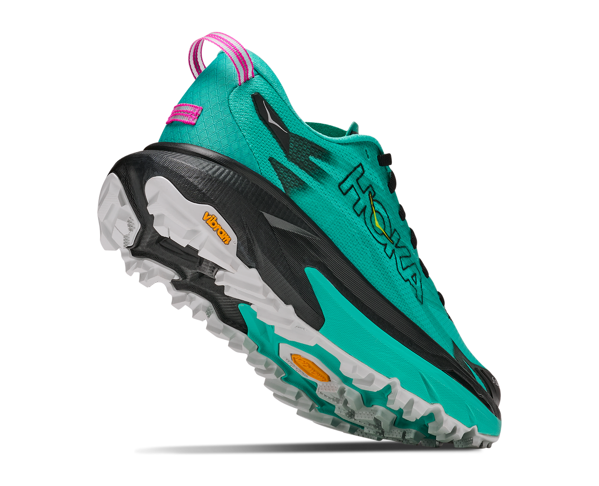 Hoka W Mafate 5 Black / Electric Aqua