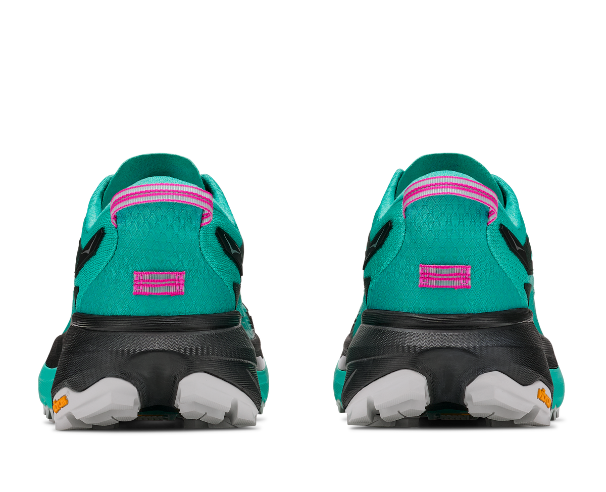 Hoka W Mafate 5 Black / Electric Aqua