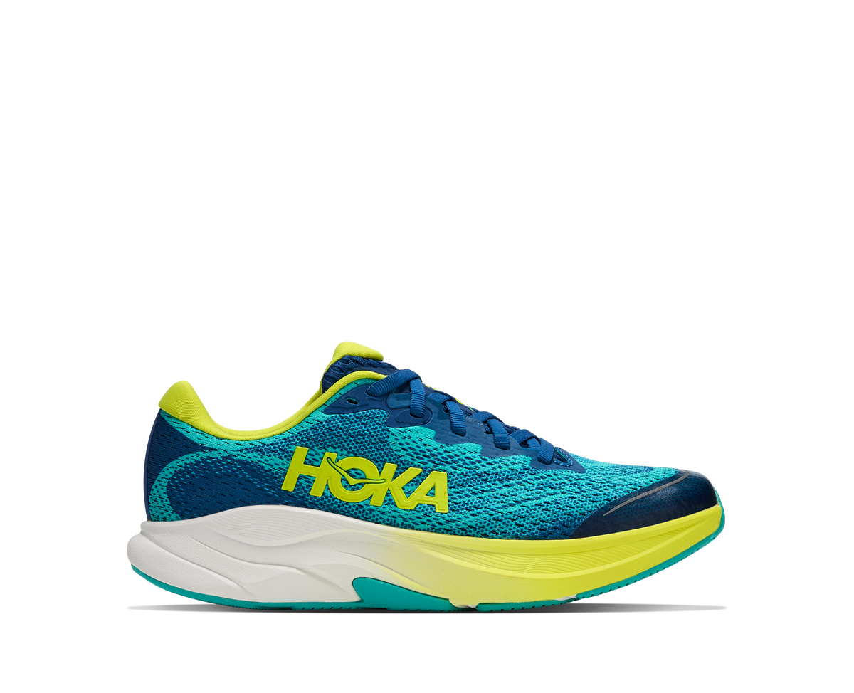 Hoka Rincon 4 Big Kids Electric Aqua / Neon