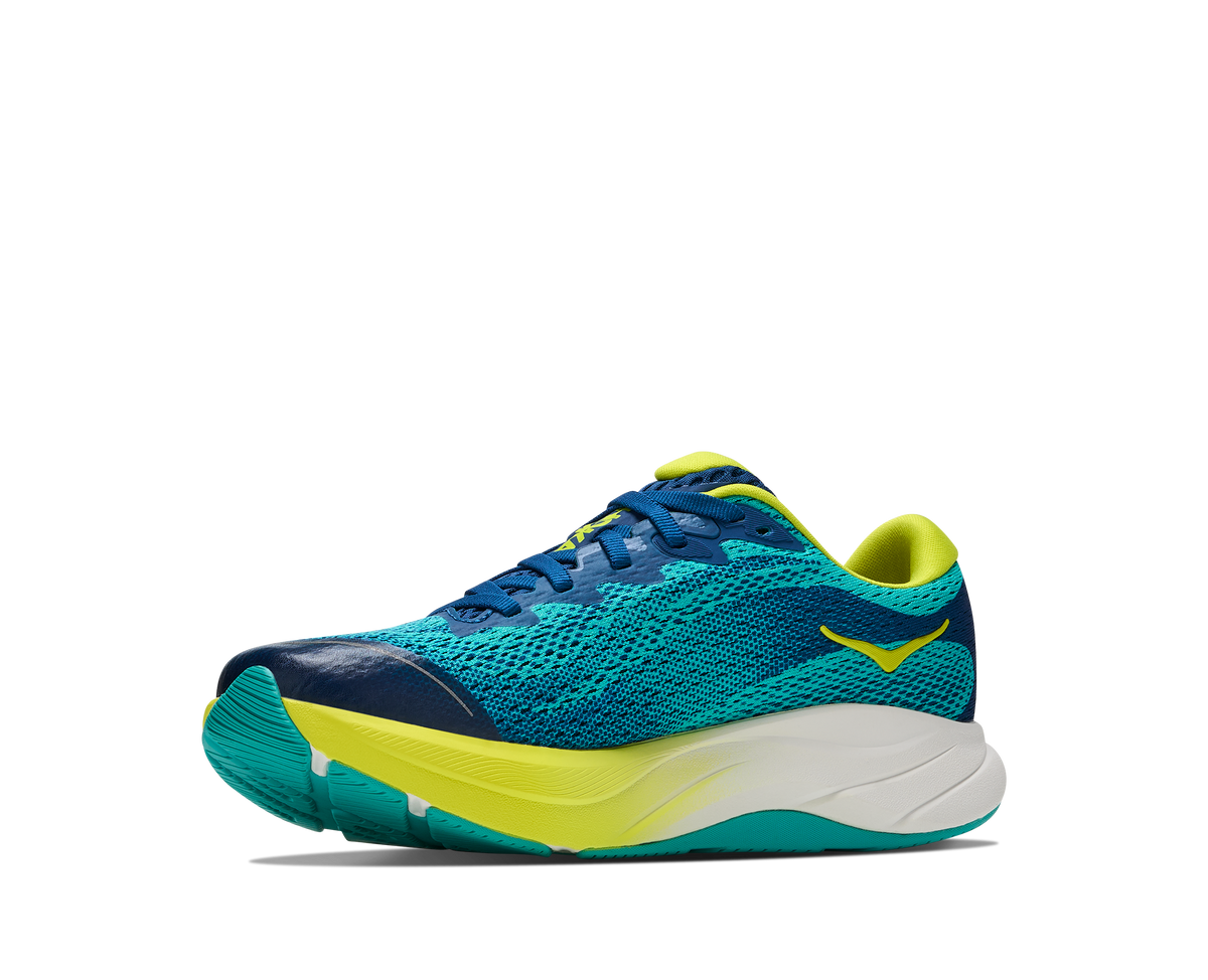 Hoka Rincon 4 Big Kids Electric Aqua / Neon