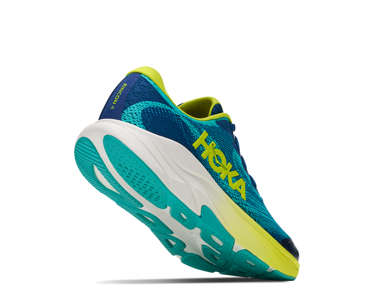 Hoka Rincon 4 Big Kids Electric Aqua / Neon