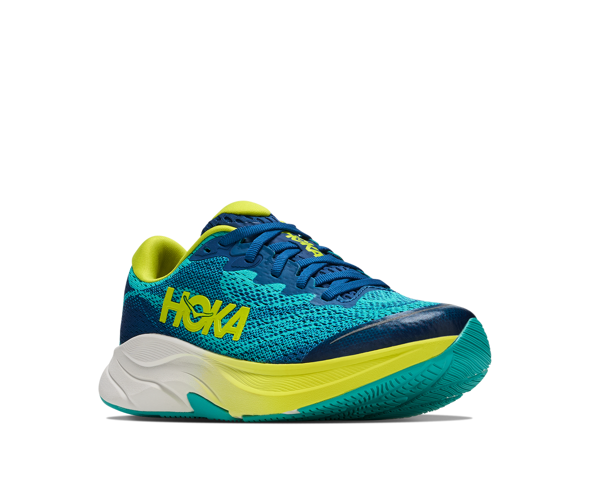 Hoka Rincon 4 Big Kids Electric Aqua / Neon
