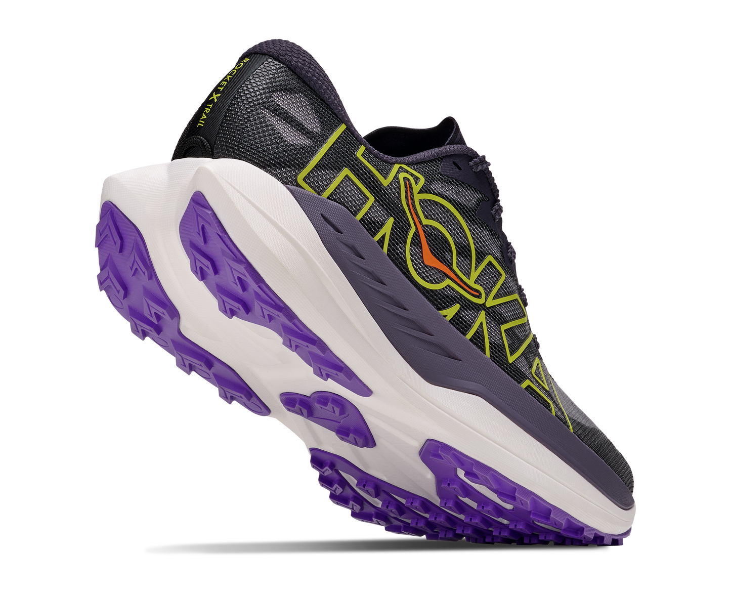 Hoka M Rocket X Trail Squid Ink / Neon Nebula