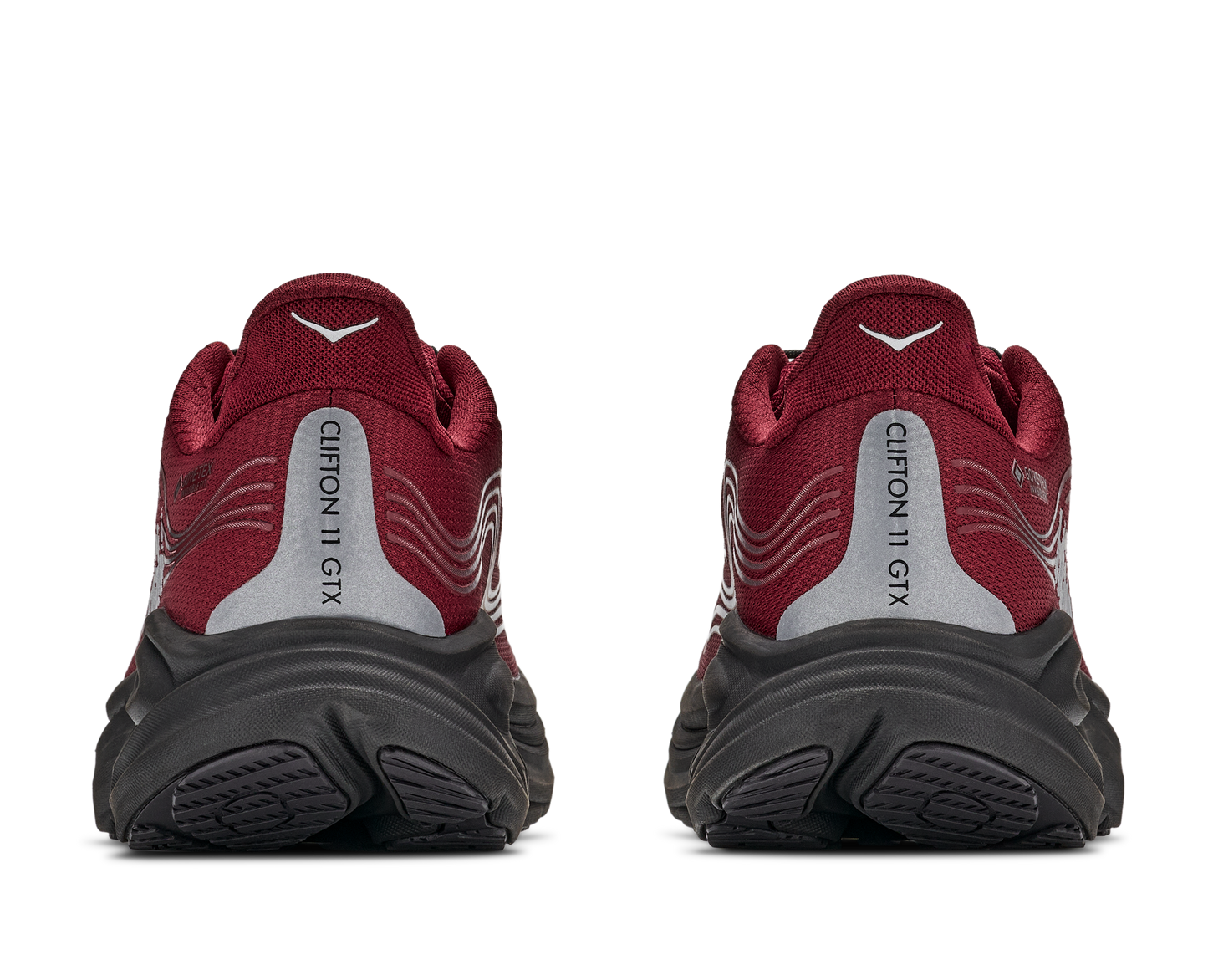 Hoka M Clifton 11 GTX Varsity Burgundy / Carbon Bla