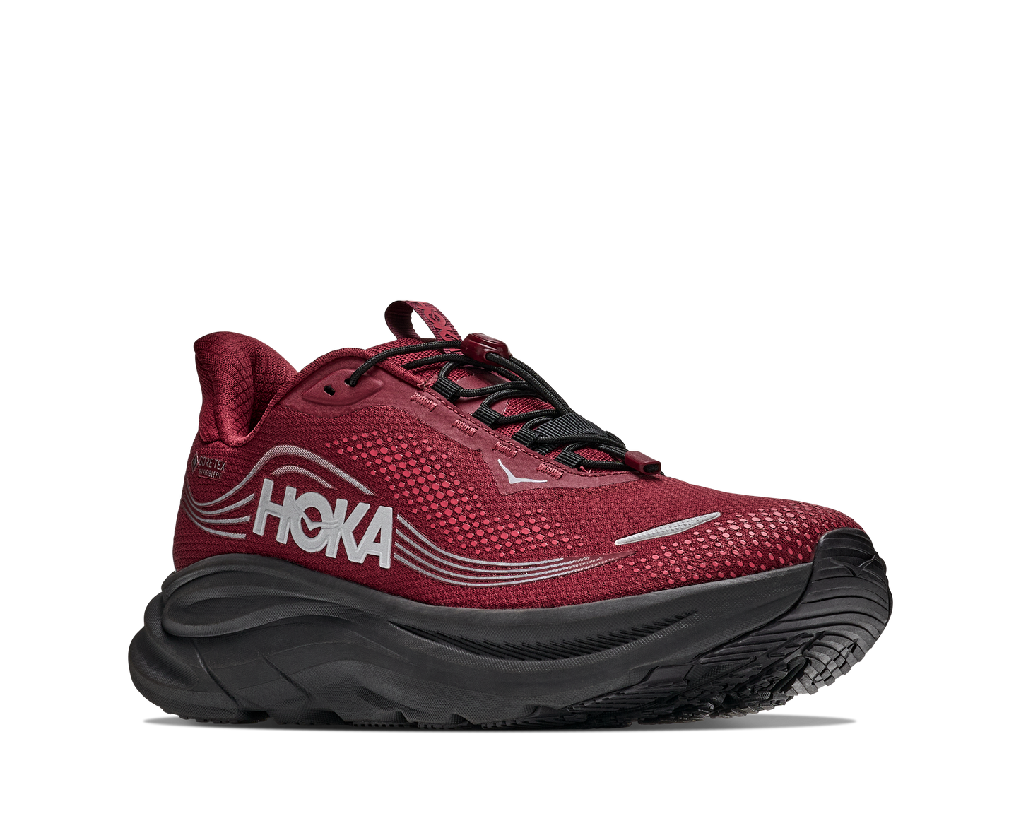 Hoka M Clifton 11 GTX Varsity Burgundy / Carbon Bla