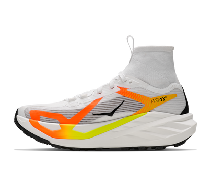 Hoka M Tecton X 4 Frost / Neon Tangerine