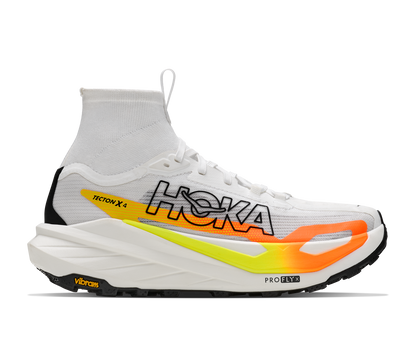 Hoka W Tecton X 4 Frost / Neon Tangerine
