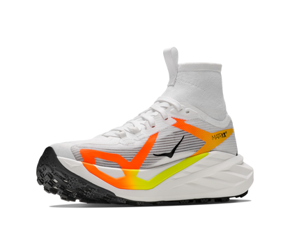 Hoka W Tecton X 4 Frost / Neon Tangerine