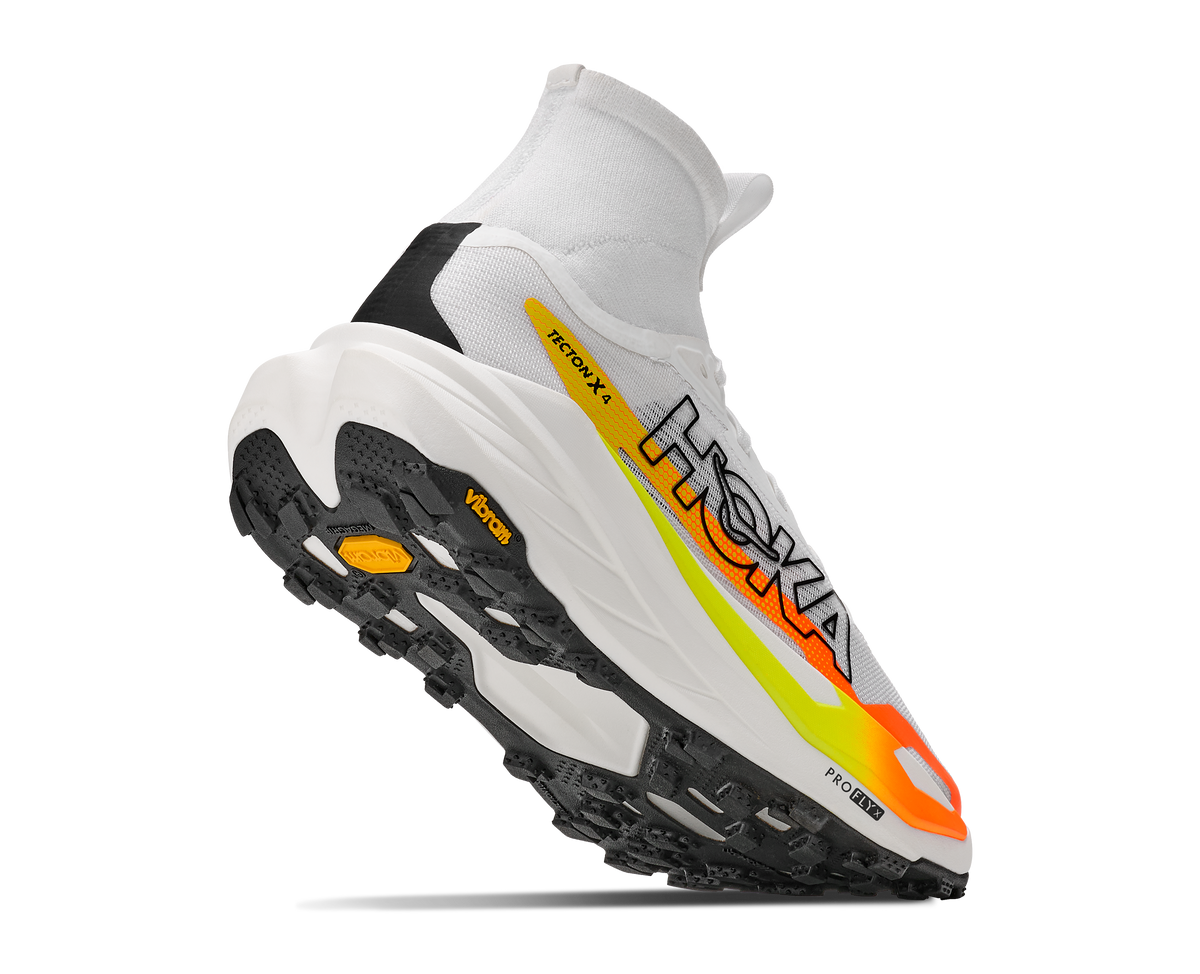 Hoka W Tecton X 4 Frost / Neon Tangerine