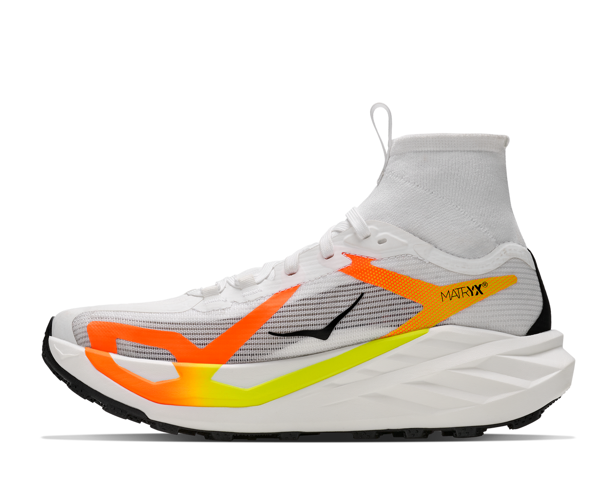 Hoka W Tecton X 4 Frost / Neon Tangerine