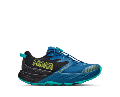 Hoka Speedgoat 7 Big Kids Black / Night Glow