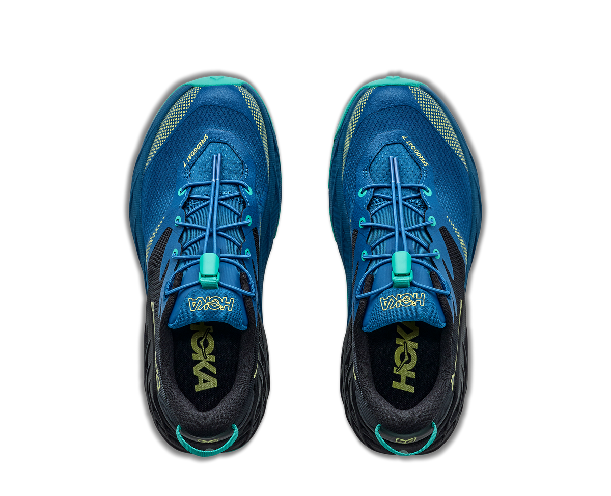 Hoka Speedgoat 7 Big Kids Black / Night Glow