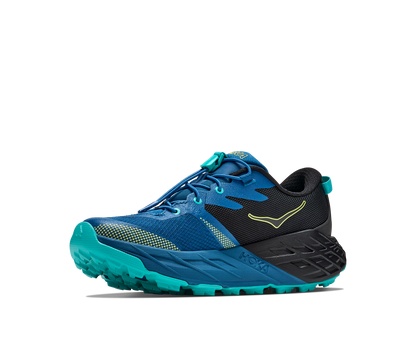 Hoka Speedgoat 7 Big Kids Black / Night Glow