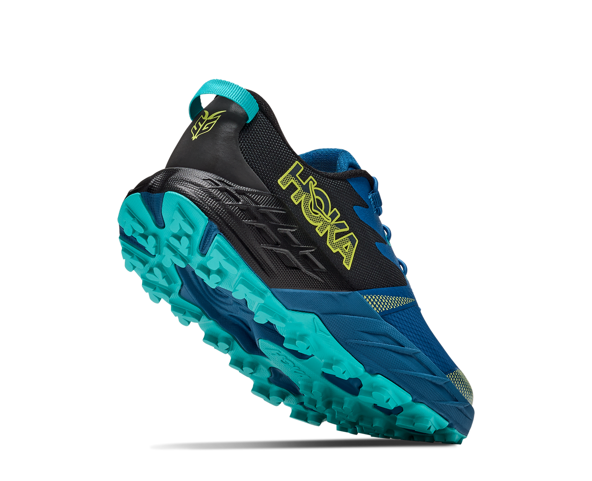 Hoka Speedgoat 7 Big Kids Black / Night Glow