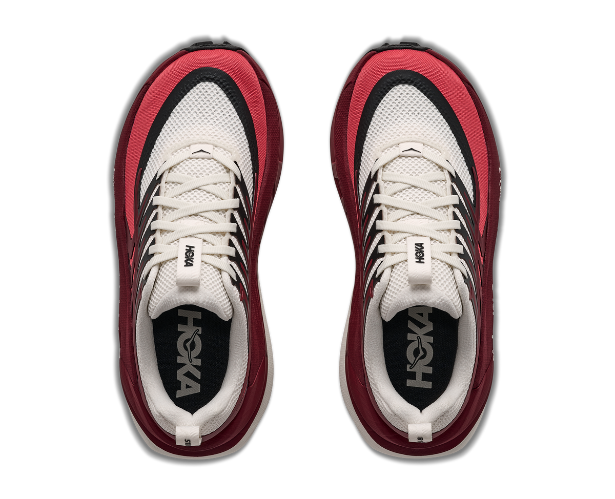 Hoka W Stinson 8 Alabaster / Varsity Burgundy