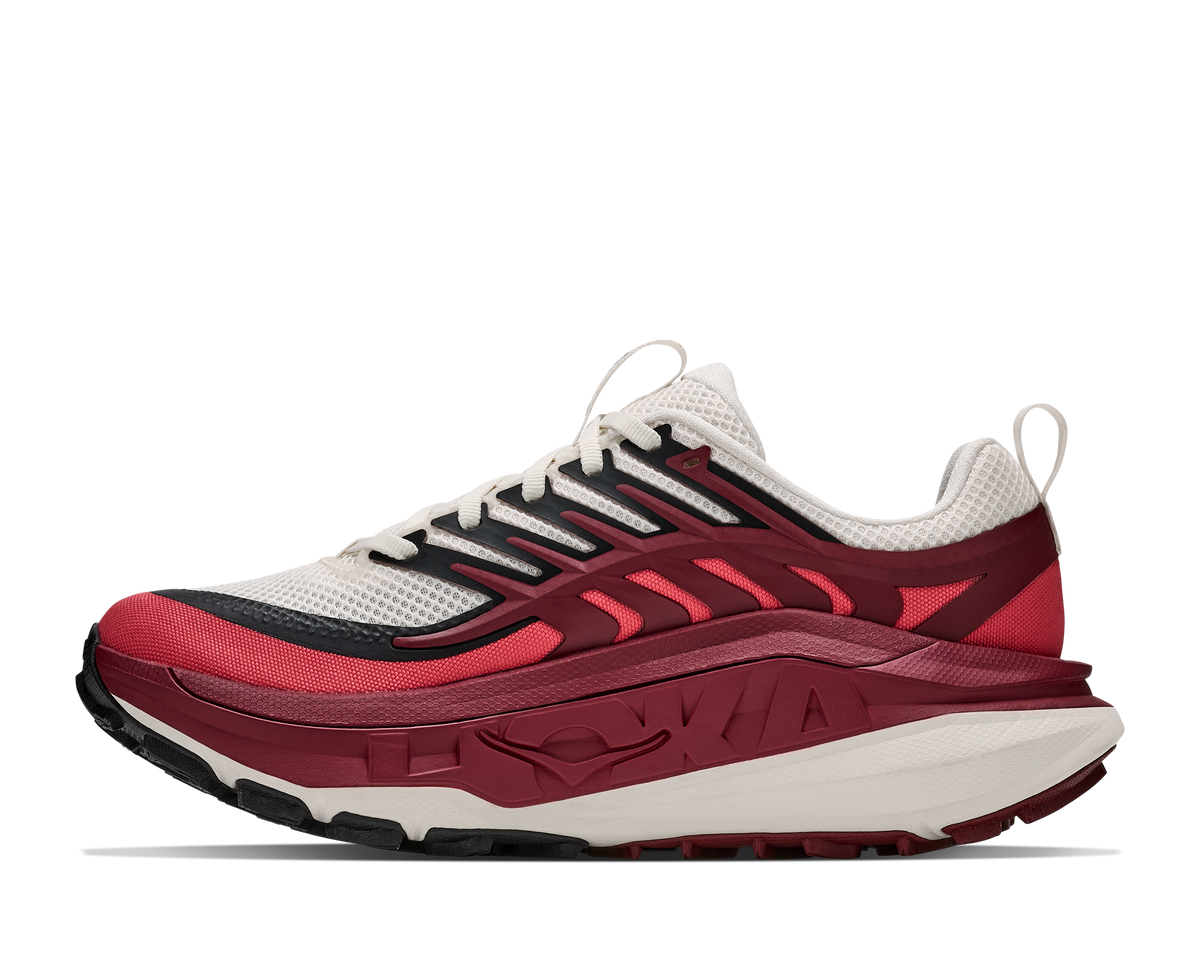 Hoka W Stinson 8 Alabaster / Varsity Burgundy