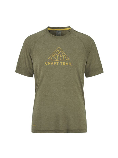 ADV Trail Wool SS Tee. Grön Tunn Löpar t-shirt i Ull-blandning för intensiv trail-löpning. Slits i sidor och regular fit för en avslappnad look. Tryck på bröstet.