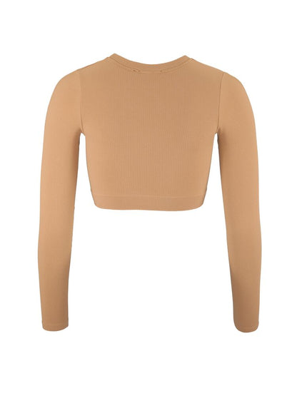 Craft Collective Rib Cropped LS Top W