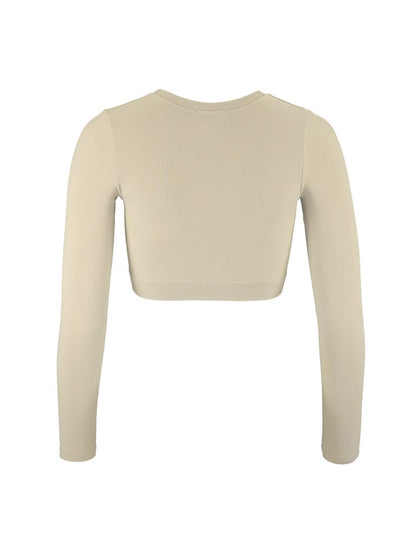 Craft Collective Rib Cropped LS Top W