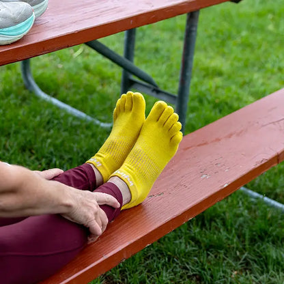 Injinji Run Lightweight No-show Lemon Women