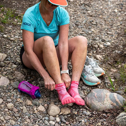 Injinji Ultra Run Mini-crew Koralfarvet til kvinder