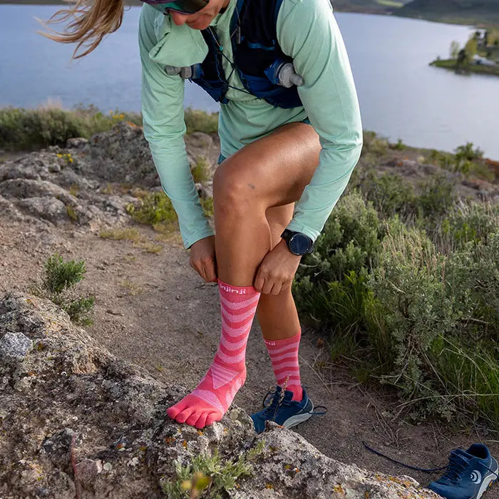 Injinji Ultra Run Crew Coral Women
