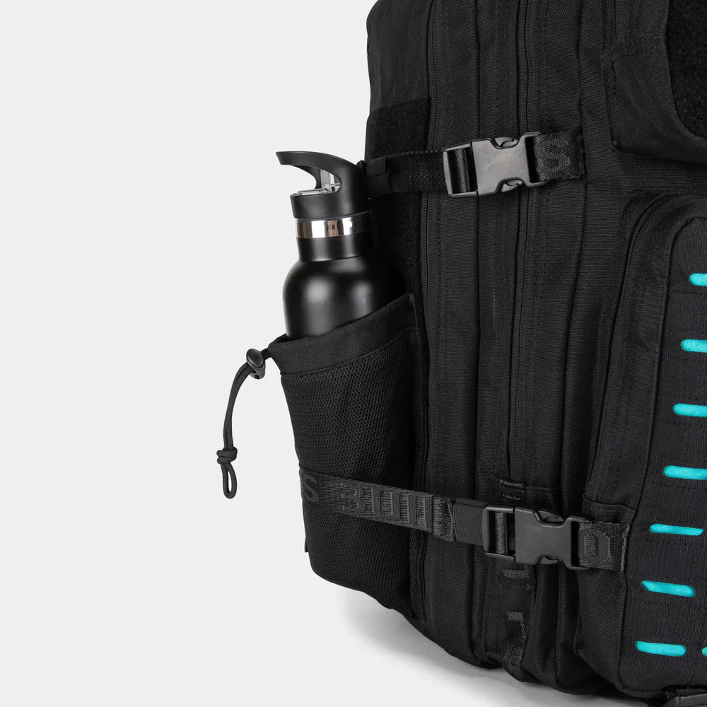 Built For Athletes Large Black & Aqua 45L Hero 3.0 Backpack