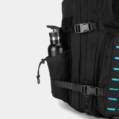 Built For Athletes Large Black & Aqua 45L Hero 3.0 Backpack